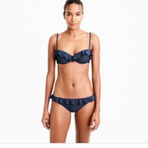 j crew ruffle bikini top